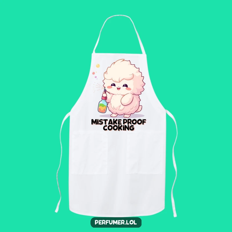 Funny Fluffy Creature Apron: Cook with Colorful Cheer
