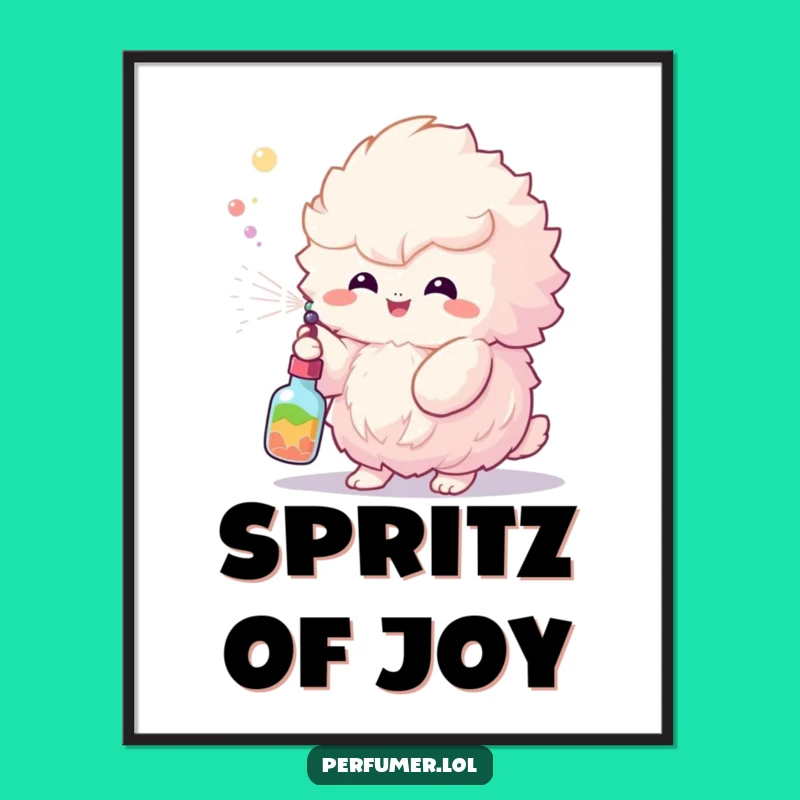 Instant Funny Fluffy Creature Art Print: Bring Joy Home Today