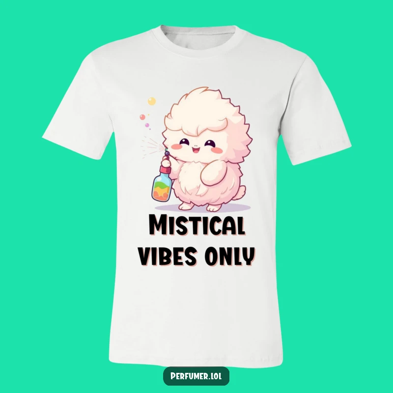 Funny Fluffy Creature T-Shirt: Wearable Humor for a Colorful Day