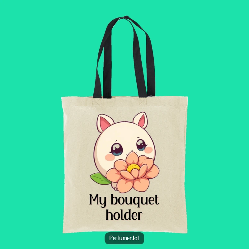 Funny Creature Flower Tote Bag: Carry Your Green Thumb in Style